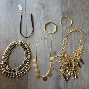Gold and Black Women's Jewelry